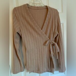 OGL Women's V-Neck Wrap Sweater